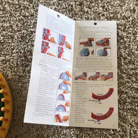 Knifty Knitter knitting loom set in carrying case 4 sizes with instructions - Picture 6 of 6